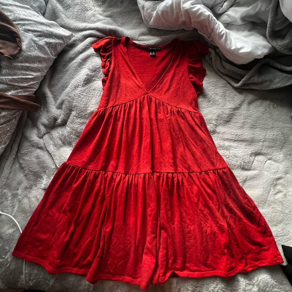 Forever 21 Brick Red Sun Dress